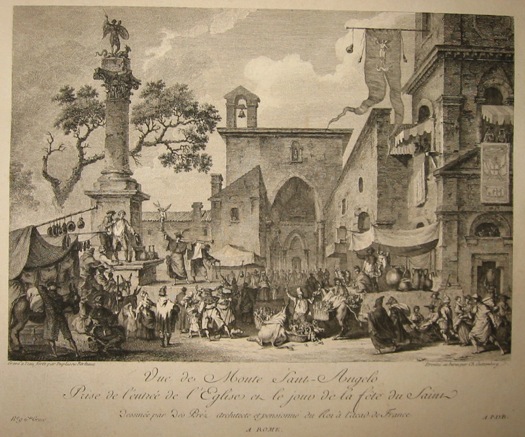 Duplessis Berteaux Jean Vue de Monte Saint-Angelo... 1783 Parigi